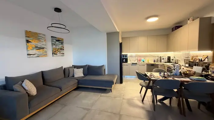 The renovated three-bedroom
